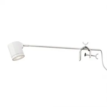 ANELA LED DISPLAY светильник на струбцине с LED 10Вт, 3000К, 900лм, 50°, с выключателем, белый