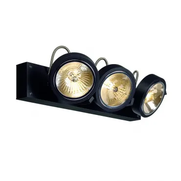 KALU 3 QRB111 светильник накладной с ЭПН для 3-x ламп QRB111 по 50Вт макс., черный