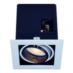 AIXLIGHT® PRO 50, 1 FRAME корпус с рамкой для 1-го светильникa MODULE, серебристый / черный