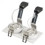 NEW TRIA 2 MR16 светильник встраиваемый для 2-x ламп MR16 по 50Вт макс., текстурный белый