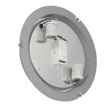 DRAGAN SENSOR светильник накладной IP44 с датчиком движения для 2-х ламп E27 по 24Вт макс., серебр.