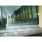 TRAIL-LITE светильник встраиваемый IP65 c 4 LED 0.3Вт, 6500K,10lm, сталь/ стекло матовое