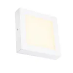 SENSER SQUARE 10W светильник накладной 230V c SMD LED 10Вт (14Вт), 3000K, 500lm, c БП, белый