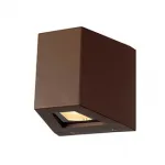 OUT BEAM LED светильник настенный IP44 с LED 18Вт, 3000K, 690lm+65lm, 80°+2°, бурый