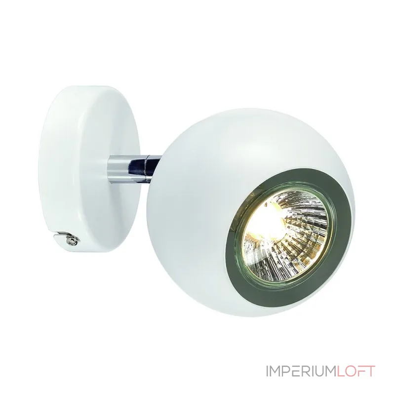 LIGHT EYE 1 GU10 светильник накладной для лампы GU10 50Вт макс., белый / хром