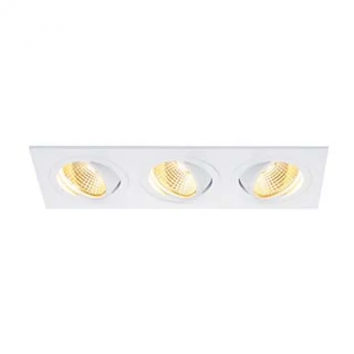 NEW TRIA 3 DL SET светильник с 3 COB LED по 6Вт (30Вт), 2700К, 2400lm, 38°, с блоком питания, белый от ImperiumLoft