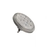 LED G53 QR111 источник света LED, 12В, 9Вт, 13°, 2700K, 800лм, серебристый корпус