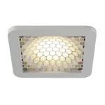 SKALUX COMB светильник встраиваемый с 48 SMD LED 18.7Вт, 3000К, 800lm, 55°, серебристый