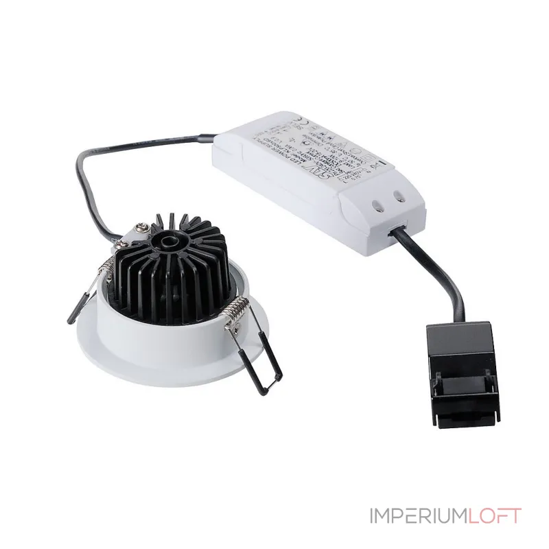 PATTA-I ROUND светильник IP65 встраиваемый c LED 9Вт (12Вт), 38°, 3000K, 800lm, белый PATTA-I ROUND светильник IP65 встраиваемый c LED 9Вт (12Вт), 38°, 3000K, 800lm, белый