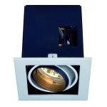 AIXLIGHT® PRO 50, 1 FRAME корпус с рамкой для 1-го светильникa MODULE, серебристый / черный