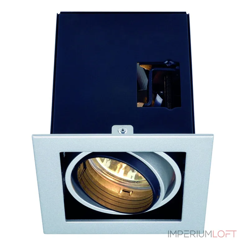AIXLIGHT® PRO 50, 1 FRAME корпус с рамкой для 1-го светильникa MODULE, серебристый / черный