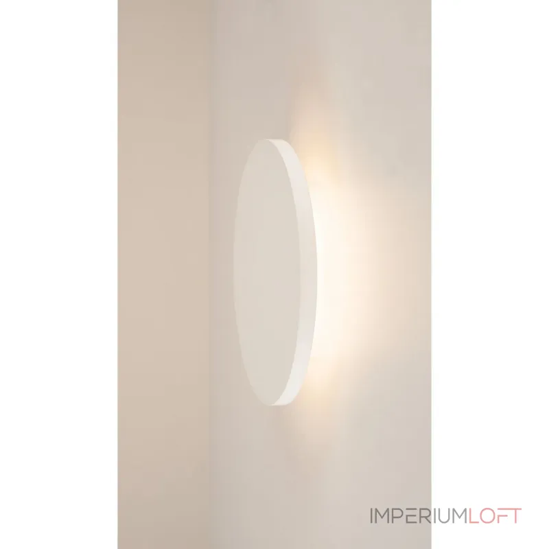 PLASTRA CIRCLE LED светильник накладной с LED 7.4Вт, 3000К, 400lm, белый гипс