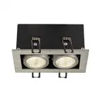 KADUX 2 LED SET, светильник с COB LED 2х 6.2Вт (15Вт), 3000К, 1200lm, 38°, с бл. питания, алюминий