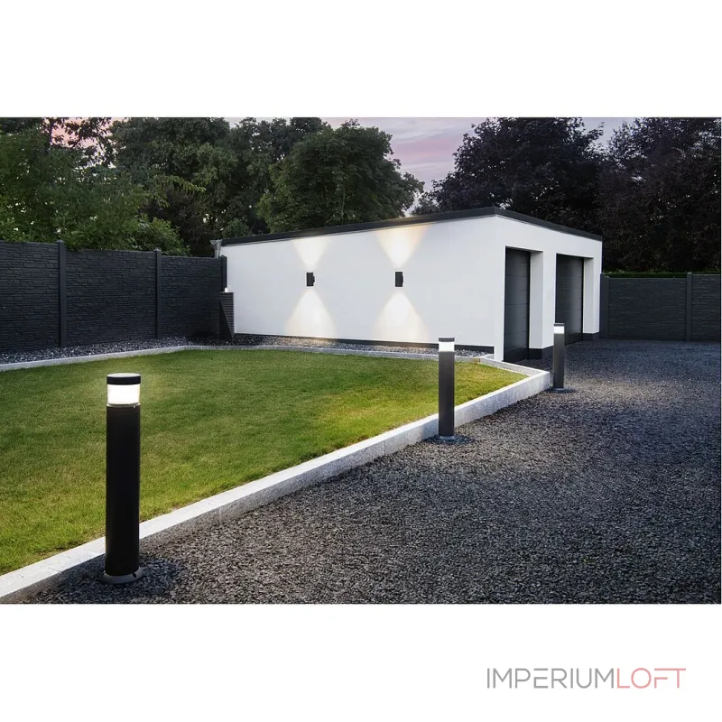 POLE PARC UP/DOWN светильник настенный IP44 c LED 56Вт, 3000K, 2x2900лм, черный POLE PARC UP/DOWN светильник настенный IP44 c LED 56Вт, 3000K, 2x2900лм, черный