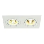 NEW TRIA 2 MR16 светильник встраиваемый для 2-x ламп MR16 по 50Вт макс., текстурный белый
