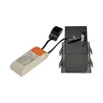 KADUX 2 LED SET, светильник с COB LED 2х 6.2Вт (15Вт), 3000К, 1200lm, 38°, с бл. питания, алюминий