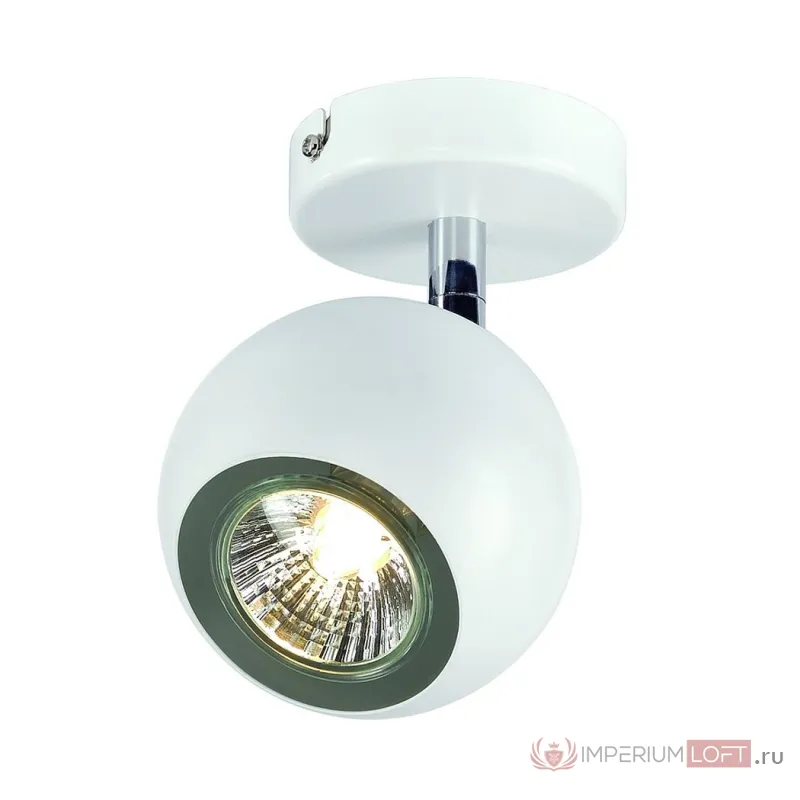LIGHT EYE 1 GU10 светильник накладной для лампы GU10 50Вт макс., белый / хром от ImperiumLoft