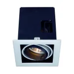 AIXLIGHT® PRO 50, 1 FRAME корпус с рамкой для 1-го светильникa MODULE, серебристый / черный