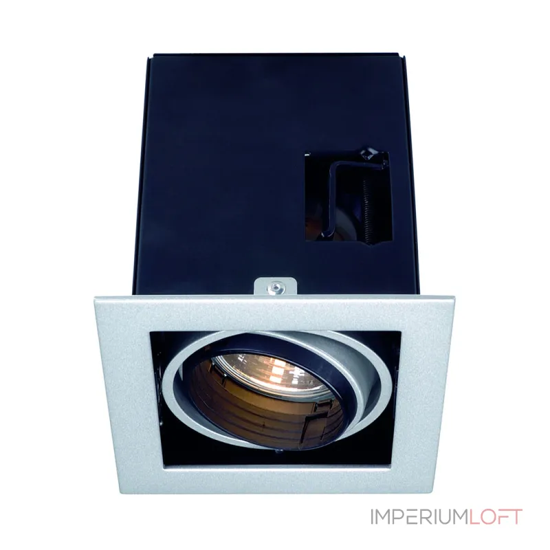 AIXLIGHT® PRO 50, 1 FRAME корпус с рамкой для 1-го светильникa MODULE, серебристый / черный