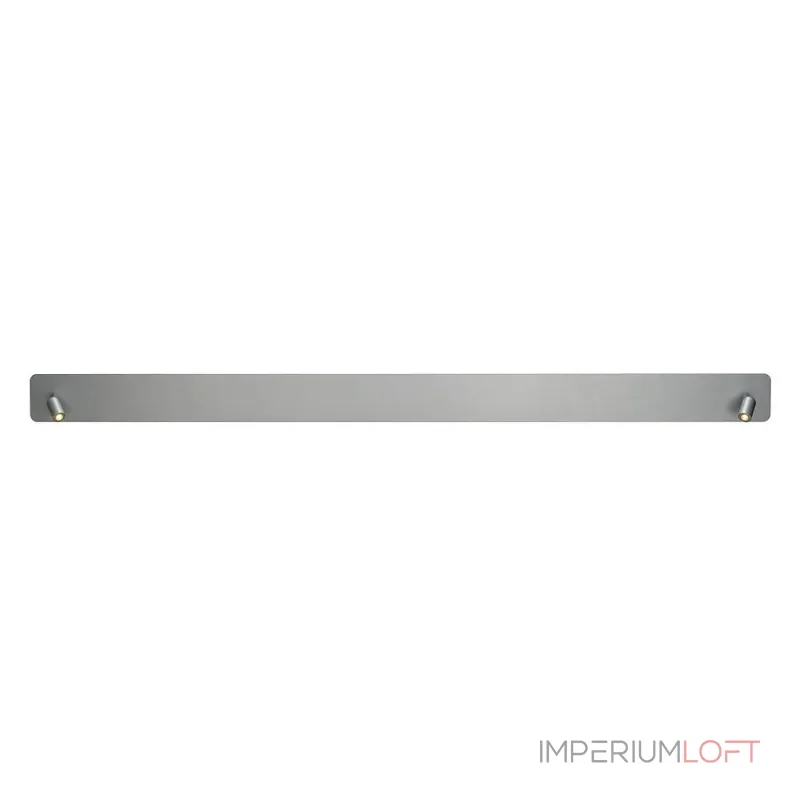 NAPIA TWIN светильник настенный с LED 16.6Вт, 3000К, вверх 470lm, спот 2x 95lm, матир. алюминий