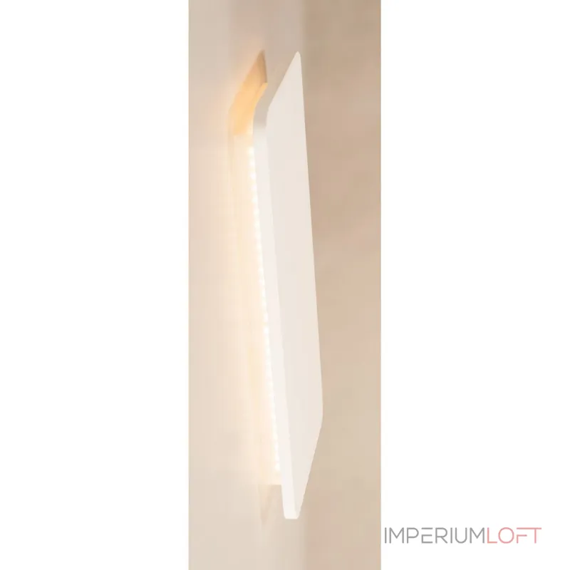 PLASTRA RECTANGULAR LED светильник настенный с LED 19Вт, 3000К, 1200lm, белый гипс