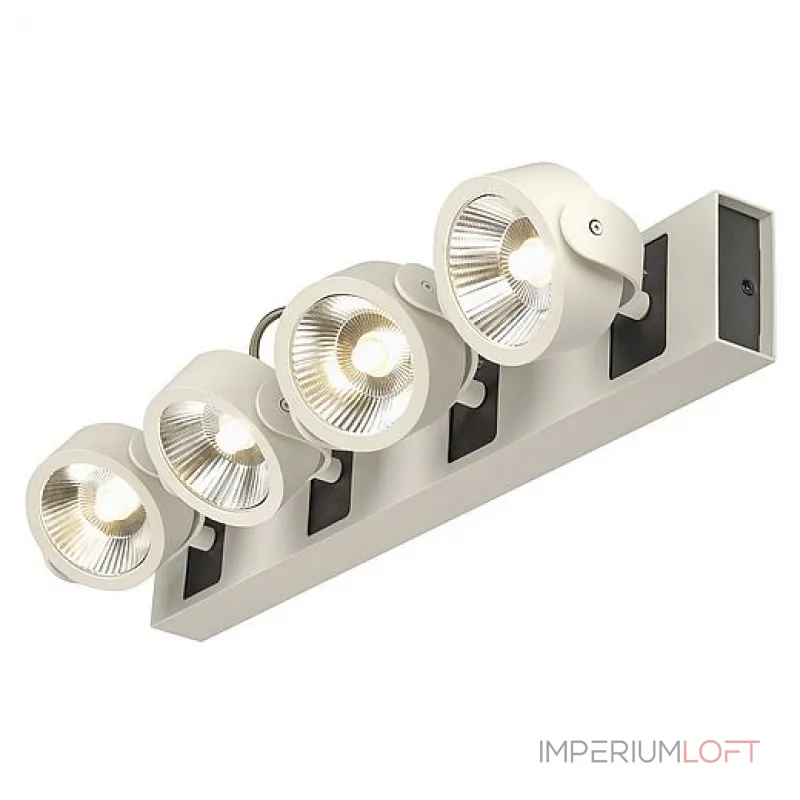 KALU 4 LED светильник накладной с COB LED 60Вт, 3000К, 4000лм, 24°, белый/ черный