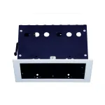 AIXLIGHT® PRO 50, 2 FRAME корпус с рамкой для 2-х светильников MODULE, серебристый / черный