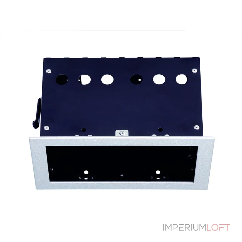 AIXLIGHT® PRO 50, 2 FRAME корпус с рамкой для 2-х светильников MODULE, серебристый / черный