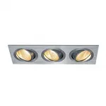 NEW TRIA 3 DL SET светильник с 3 COB LED по 6Вт (30Вт), 2700К, 2400lm, 38°, с бл. питания, алюмиий