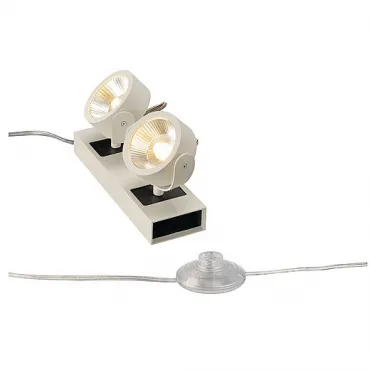 KALU FLOOR 2 LED светильник напольный с COB LED 2х 10Вт (21Вт), 3000K, 1320lm, 24°, черный/ белый