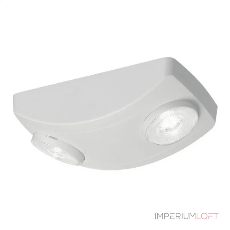 P-LIGHT 19 светильник накладной аварийный с 2-мя LED по 2Вт (6.5Вт), 6000К, 220lm, 30°, белый