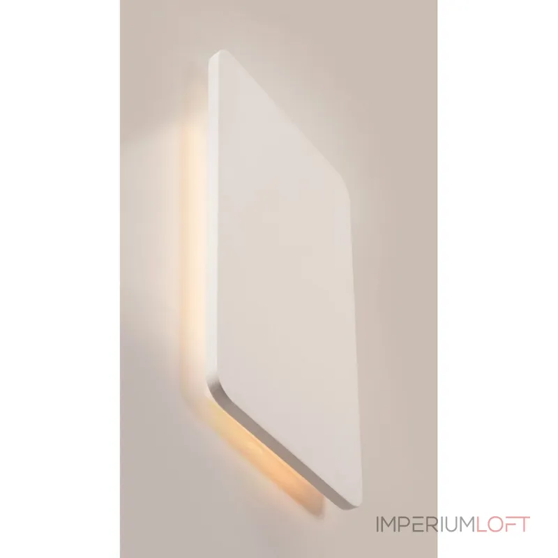 PLASTRA RECTANGULAR LED светильник настенный с LED 19Вт, 3000К, 1200lm, белый гипс