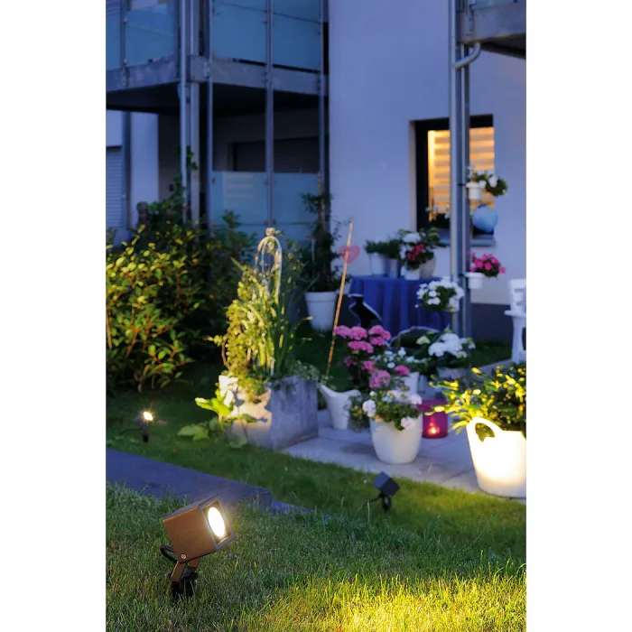 NAUTILUS SQUARE LED светильник IP65 с COB LED 6.7Вт (9Вт), 3000K, 520lm, 45°, антрацит от ImperiumLoft