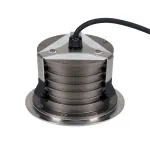 DASAR® 180 PREMIUM LED ROUND светильник встр. IP67 c LED 24Вт (28Вт), 3000K, 2700lm, 38°, Al, сталь