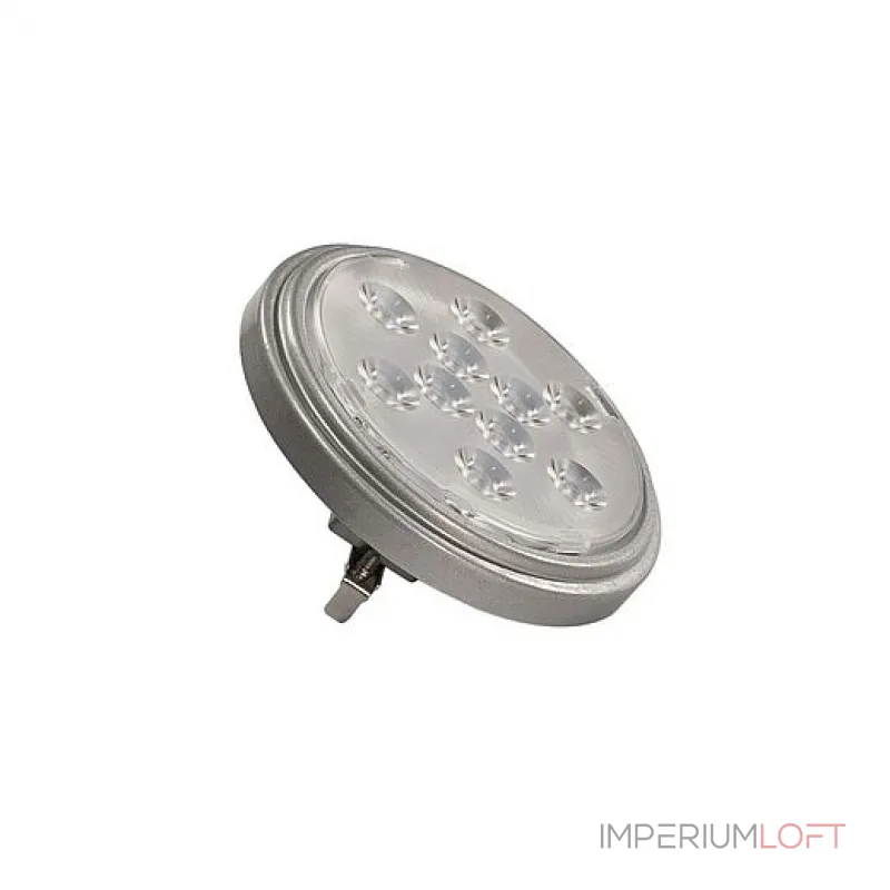 LED G53 QR111 источник света LED, 12В, 9Вт, 135°, 4000К, 800лм, серебристый корпус LED G53 QR111 источник света LED, 12В, 9Вт, 135°, 4000К, 800лм, серебристый корпус