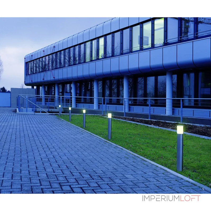 ROX ACRYL POLE 90 светильник IP44 для лампы E27 20Вт макс., матированный алюминий/ белый