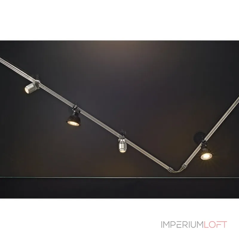 MINI ALU TRACK/GLU-TRAX®, POWER-LED SPOT светильник с PowerLED 1Вт, 3000K, 80lm, серебристый