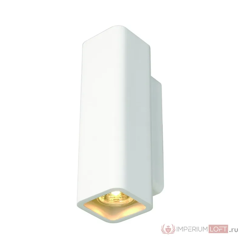 PLASTRA WL-1 UP-DOWN светильник настенный для 2-х ламп GU10 по 35Вт макс., белый гипс от ImperiumLoft