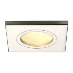 DOLIX OUT SQUARE MR16 светильник встраиваемый IP65 для лампы MR16 35Вт макс., титан / стекло матовое