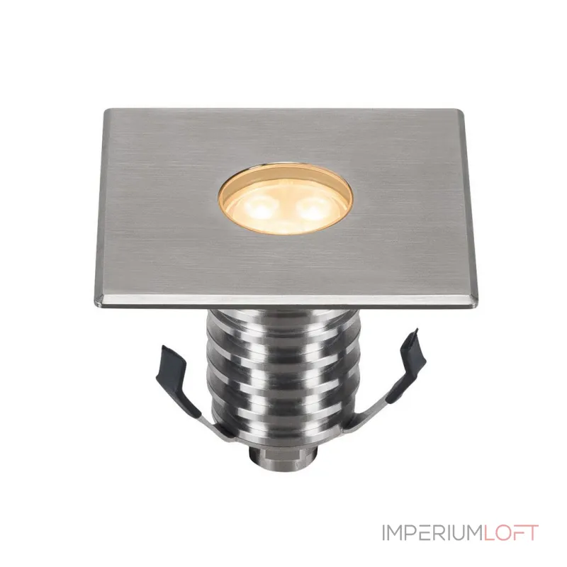 DASAR® 100 PREMIUM LED SQUARE светильник встр. IP67 c LED 3.8Вт (5.5Вт), 3000K,300lm, 60°, сталь