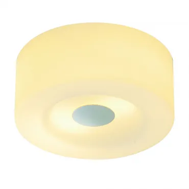 MALANG CL-1 светильник потолочный для 2-х ламп E27 по 60Вт макс., хром/ стекло белое