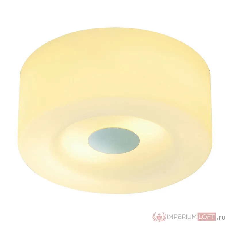 MALANG CL-1 светильник потолочный для 2-х ламп E27 по 60Вт макс., хром/ стекло белое от ImperiumLoft