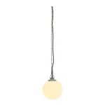 ROTOBALL SWING 25 светильник подвесной IP44 для лампы E27 24Вт макс., белый/ серебристый