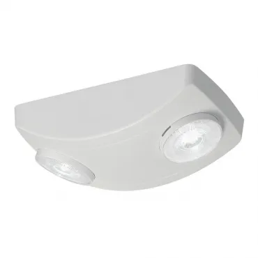 P-LIGHT 19 светильник накладной аварийный с 2-мя LED по 2Вт (6.5Вт), 6000К, 220lm, 30°, белый от ImperiumLoft