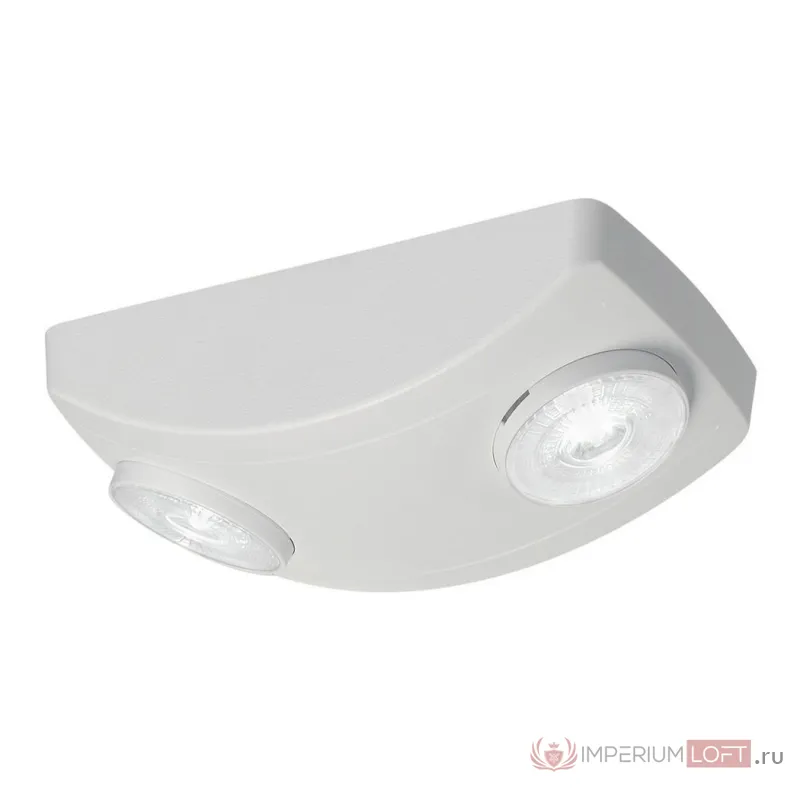 P-LIGHT 19 светильник накладной аварийный с 2-мя LED по 2Вт (6.5Вт), 6000К, 220lm, 30°, белый от ImperiumLoft