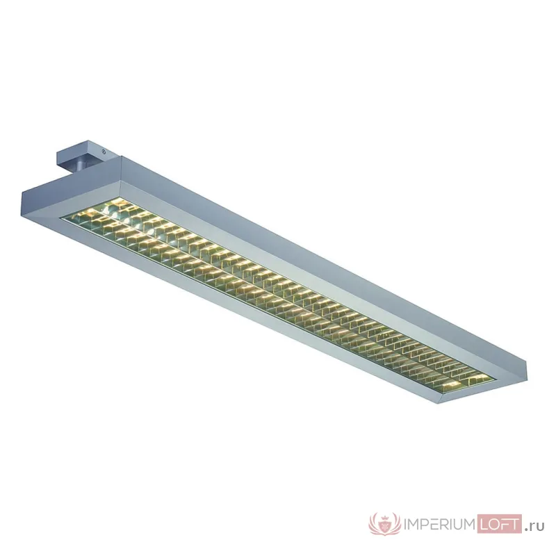 LONG GRILL CL светильник потолочный с ЭПРА для 2-х ламп Т16 G5 по 54Вт, серебристый от ImperiumLoft