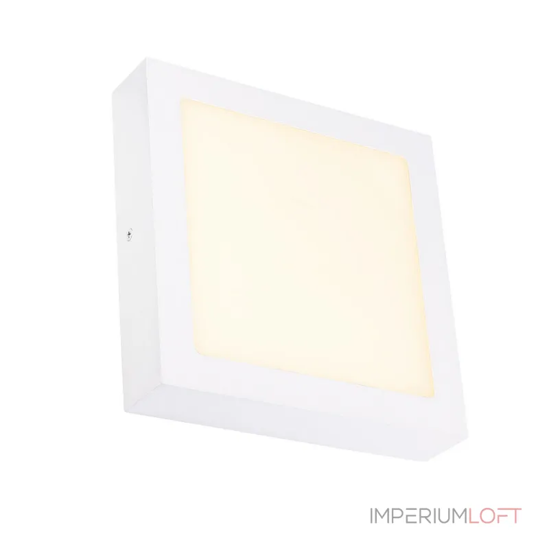 SENSER SQUARE 14W светильник накладной 230V c SMD LED 14Вт (18Вт), 3000K, 840lm, c БП, белый