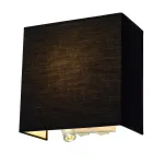 ACCANTO SPOT SQUARE светильник настенный c LED 1Вт, 3000К, 95lm и для лампы E27 24Вт макс., черный от ImperiumLoft