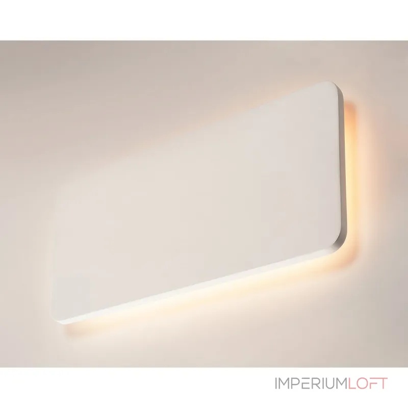 PLASTRA RECTANGULAR LED светильник настенный с LED 19Вт, 3000К, 1200lm, белый гипс