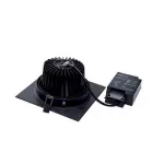 NEW TRIA XL SQUARE SET светильник с COB LED 13ВТ (16Вт), 2700К, 1010lm, 38°, с бл. питания, черный